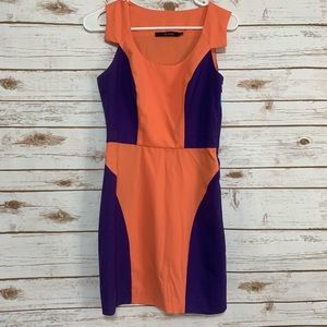Ark & Co Color Block collar sleeveless Shift Dress